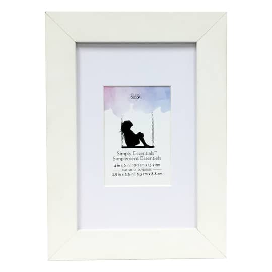 Simply Essentials™ 2.5" x 3.5" White Frame by Studio Décor®